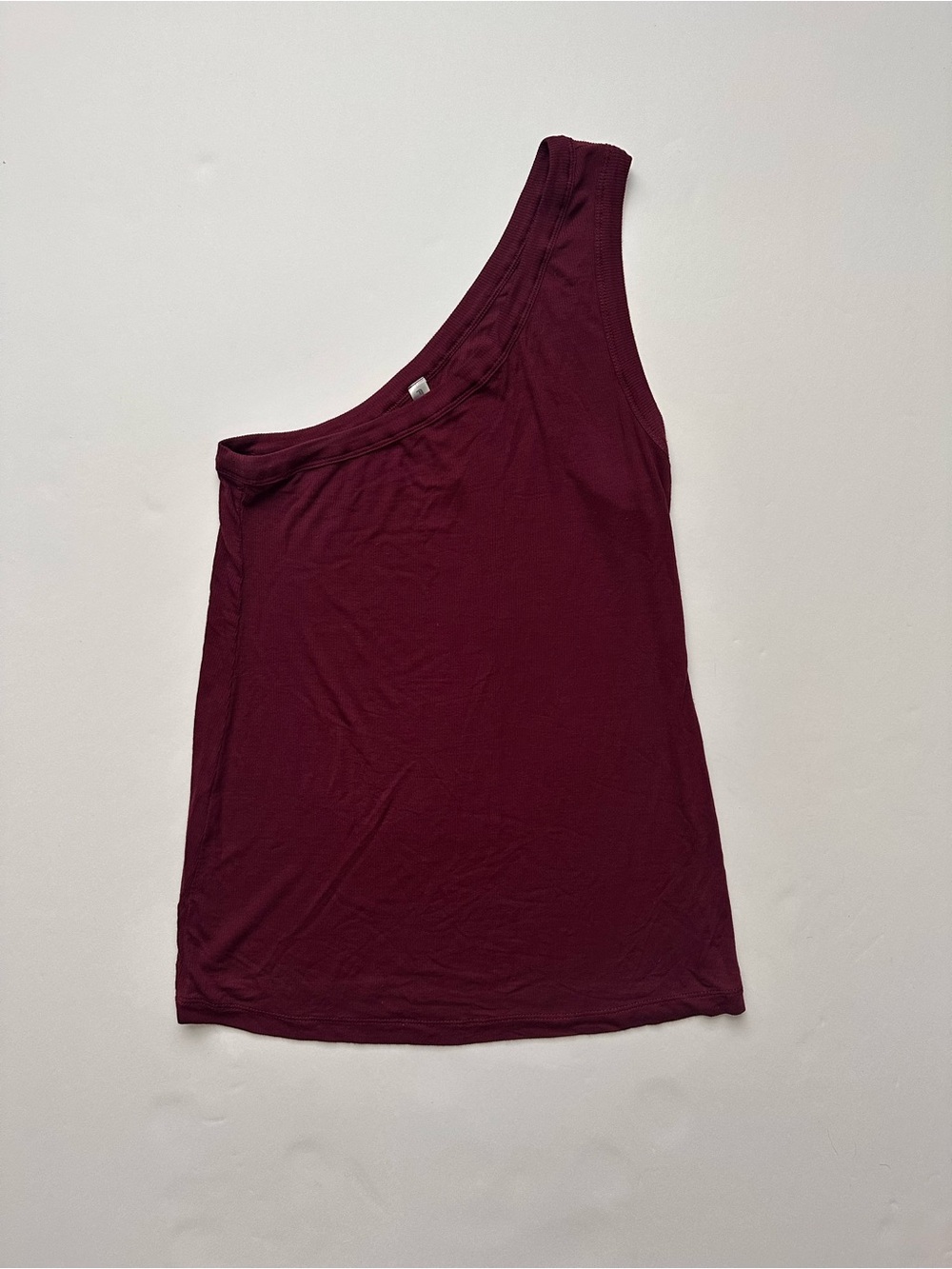 Fabletics One-Shoulder Tank Top - Burgundy